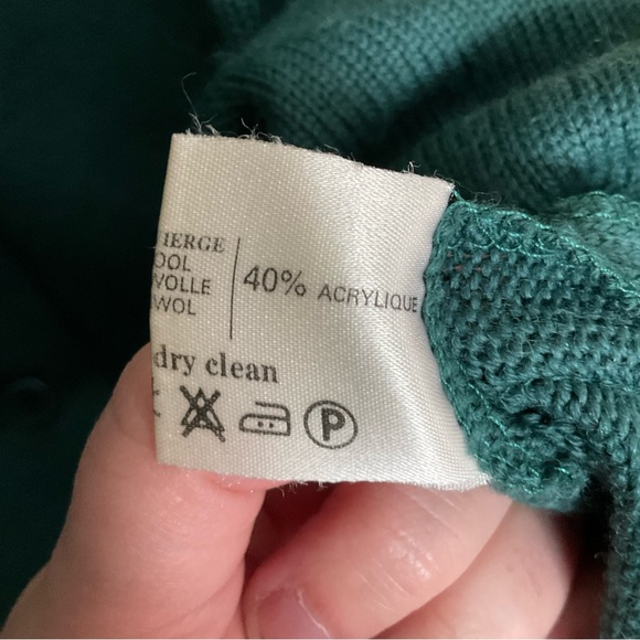 Vintage 70s Rodier Paris Wool Blend Long Cardigan - Picture 6 of 9